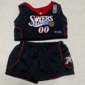 Build-a-Bear NBA Sixers Fanwear Jersey/Shorts